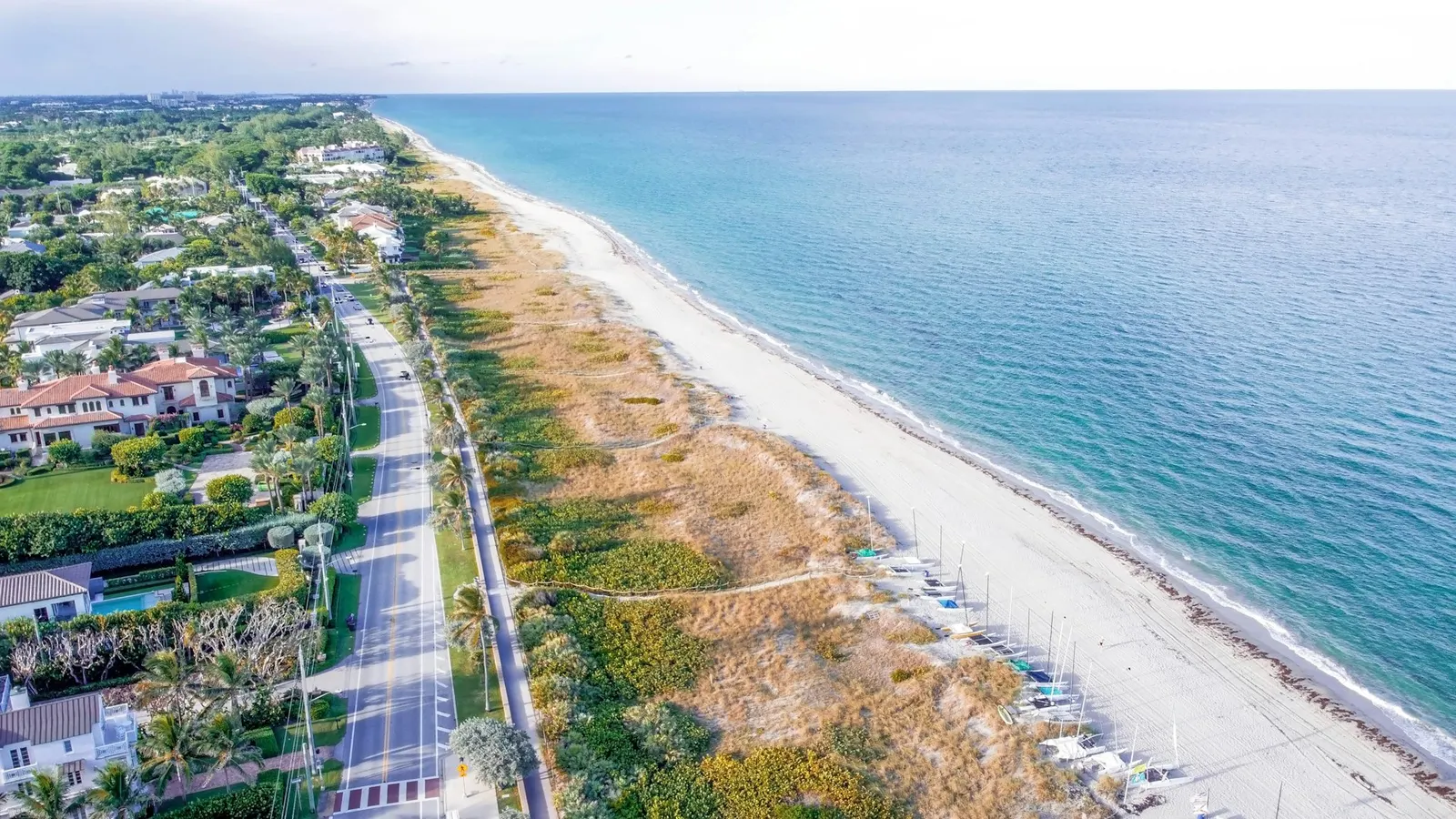 Aerial view of the Delray Beach shoreline